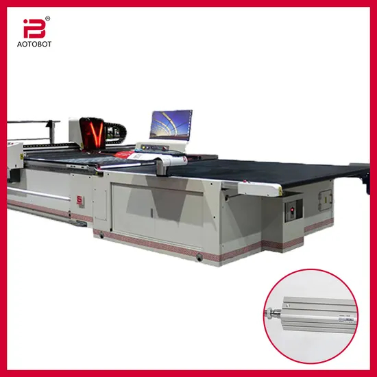 高效直刀电力织物切割机，自动喂养